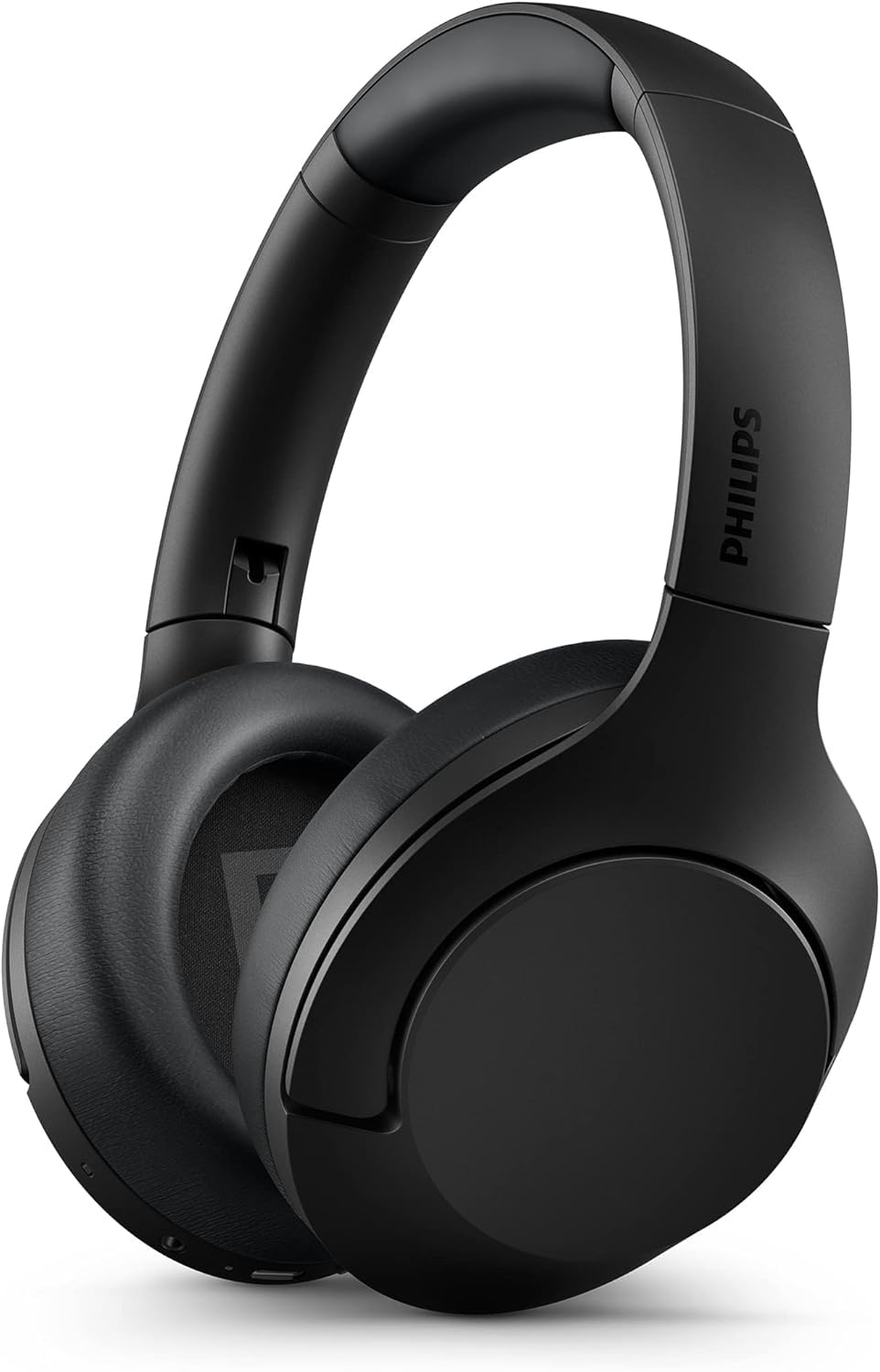 PHILIPS H8506 folded earcups offer portable travel-ready design.