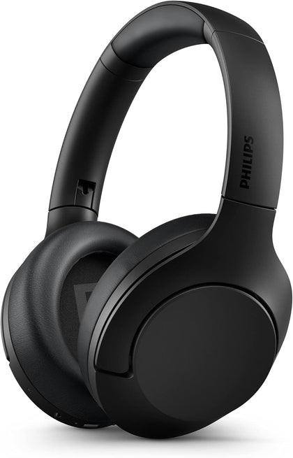 PHILIPS H8506 folded earcups offer portable travel-ready design.