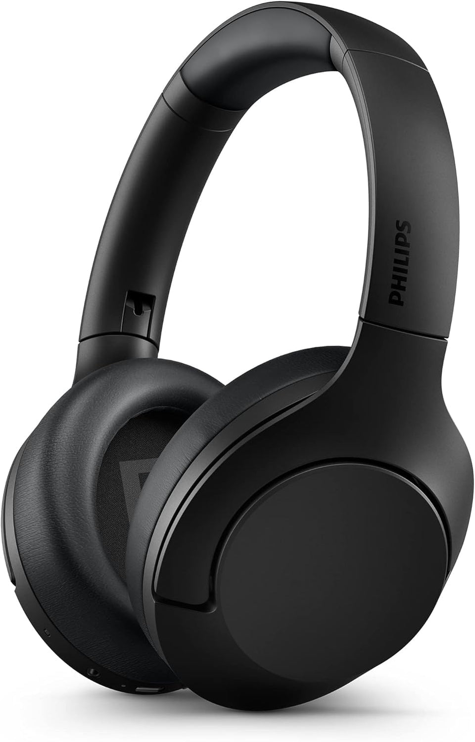 PHILIPS H8506 folded earcups offer portable travel-ready design.