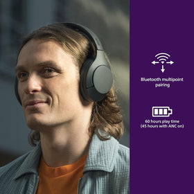 PHILIPS H8506 USB-C fast charge extends listening time quickly.