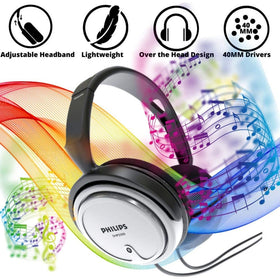 Philips headphones 6.3mm adapter included for wide compatibility