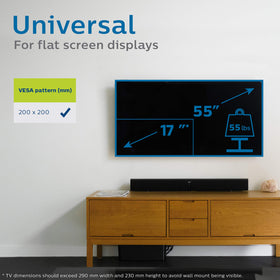 Philips included hardware and instructions simplify installation