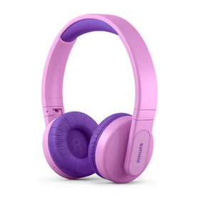 PHILIPS K4206 headphones pink unboxing view for kid-friendly design