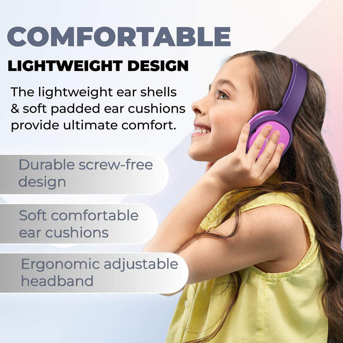 PHILIPS Kids Headphones with noise isolation for clearer sound in noisy environments