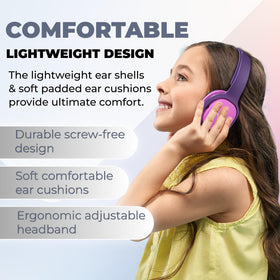 PHILIPS Kids Headphones with noise isolation for clearer sound in noisy environments