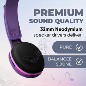 PHILIPS Kids Headphones showing 85dB limiter for safe listening