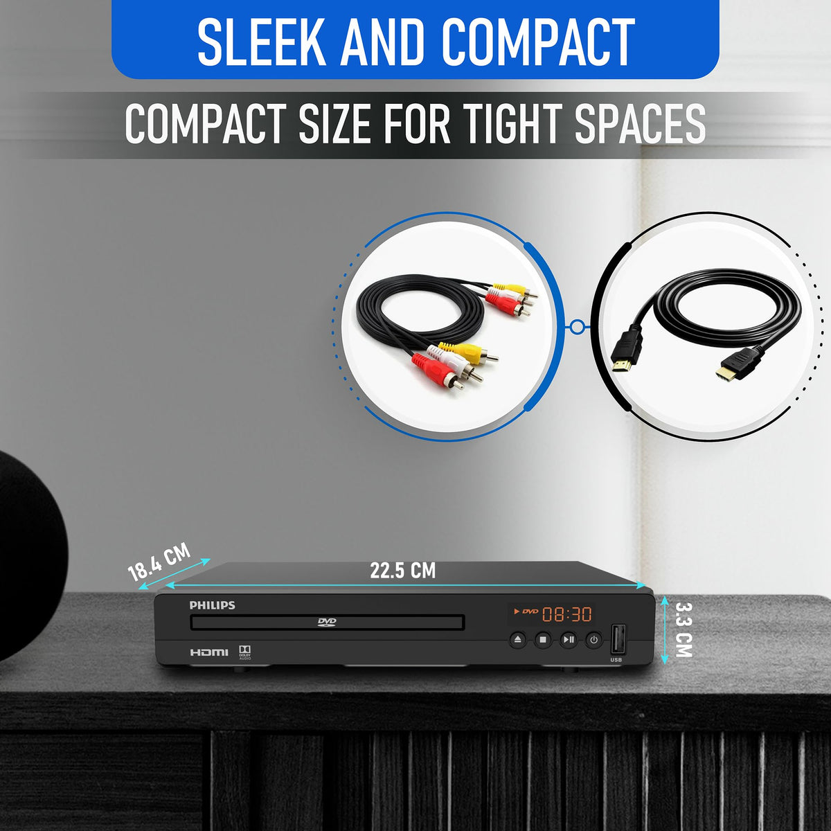 PHILIPS product label and specs close-up benefit: clear model and compatibility info