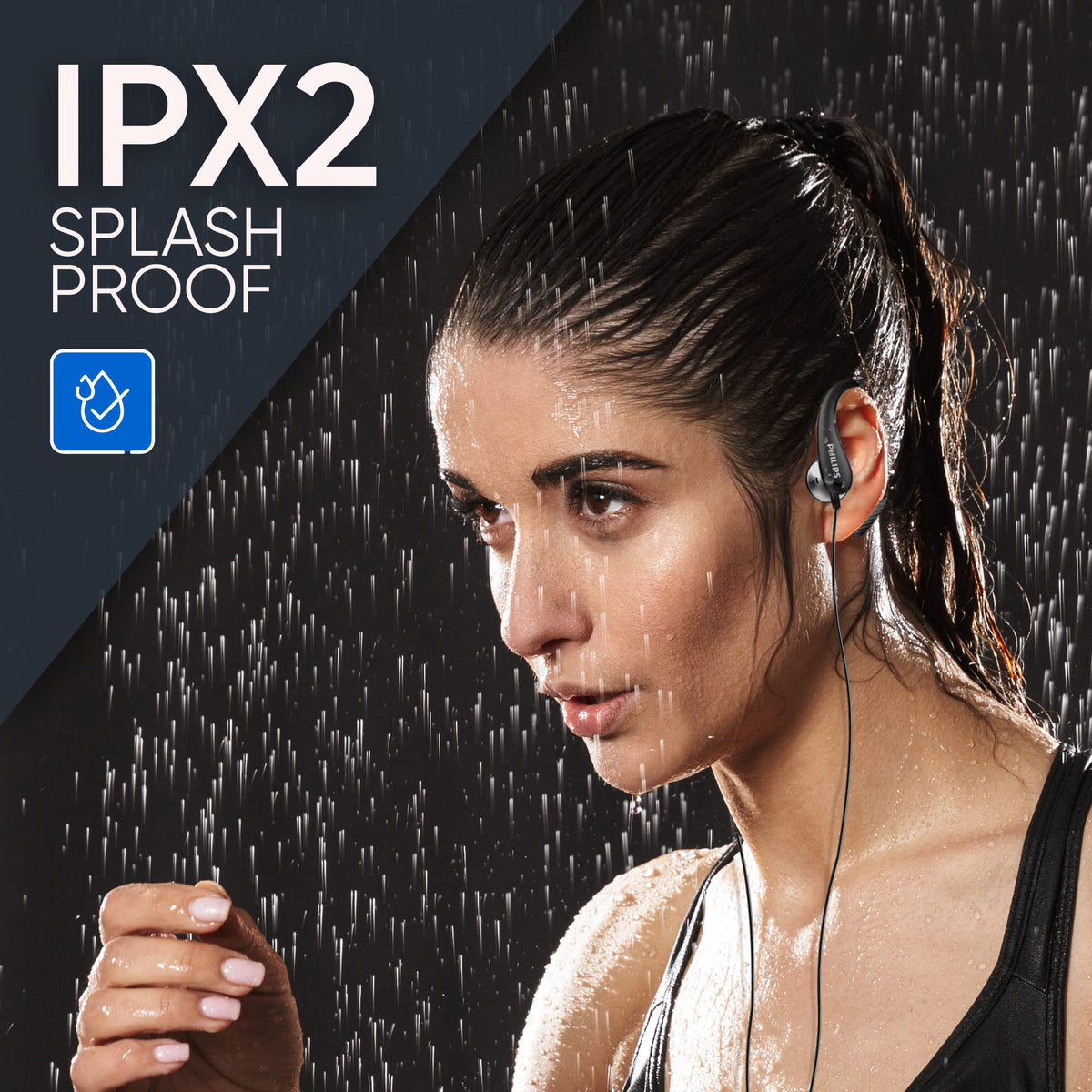 PHILIPS over-the-ear earbuds inline-mic-controls for calls.