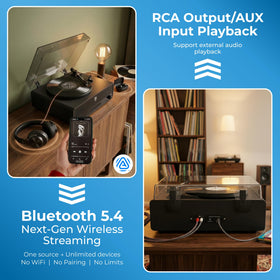 Philips record player auto-stop protects records by stopping the platter.