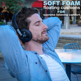PHILIPS SHP6000 earcup close-up revealing plush padding for extended comfort