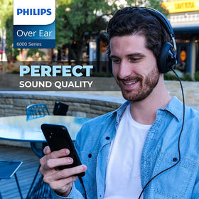 PHILIPS SHP6000 headband detail illustrating adjustable fit and balanced pressure relief