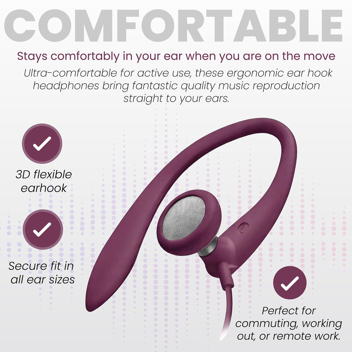 Philips SHS3200PK bass pipe emphasizes low tones for richer sound