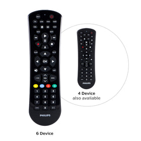 Philips SRP9263C/27 buttons featuring preprogrammed Samsung and Roku controls