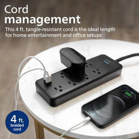 PHILIPS USB-C and USB-A ports charge devices efficiently.