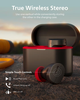 PHILIPS TAA5508 touch controls for music and calls on the go.