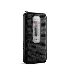 PHILIPS TAR1506 headphone port enables private listening during outdoor listening sessions.