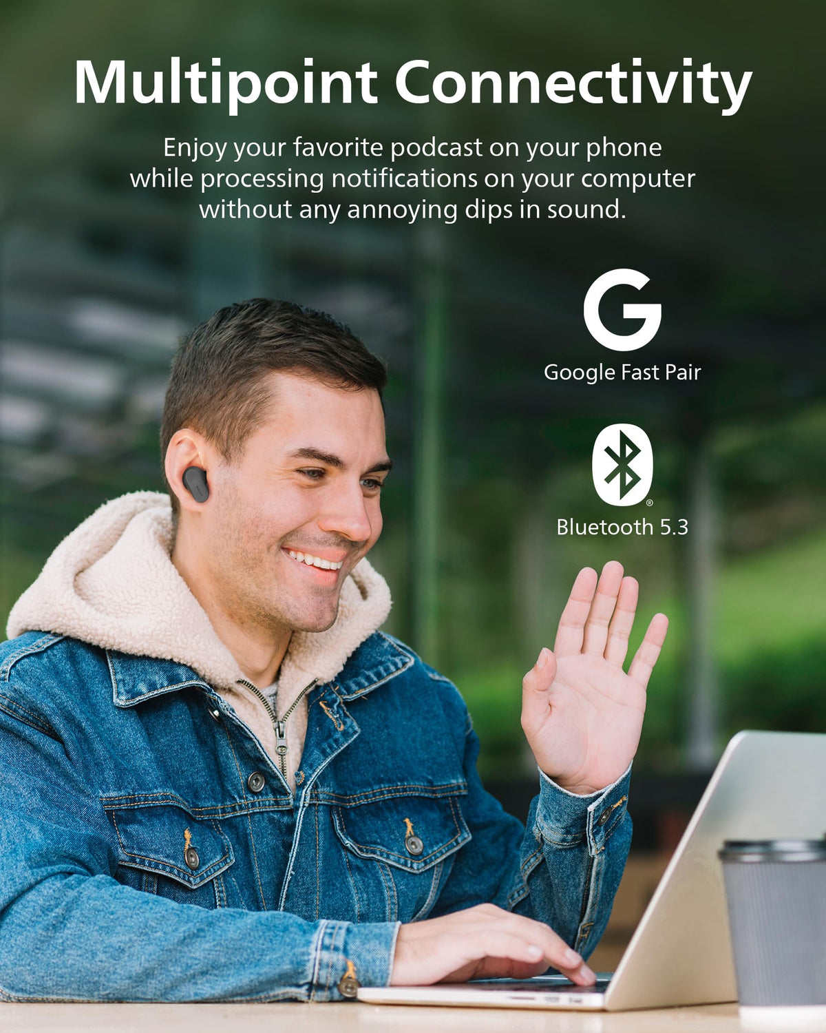 PHILIPS TAT3519 Bluetooth 5.3 for stable wireless connections