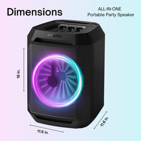 Philips TAXA2208 stereo-pairing demo for a fuller two-speaker setup.