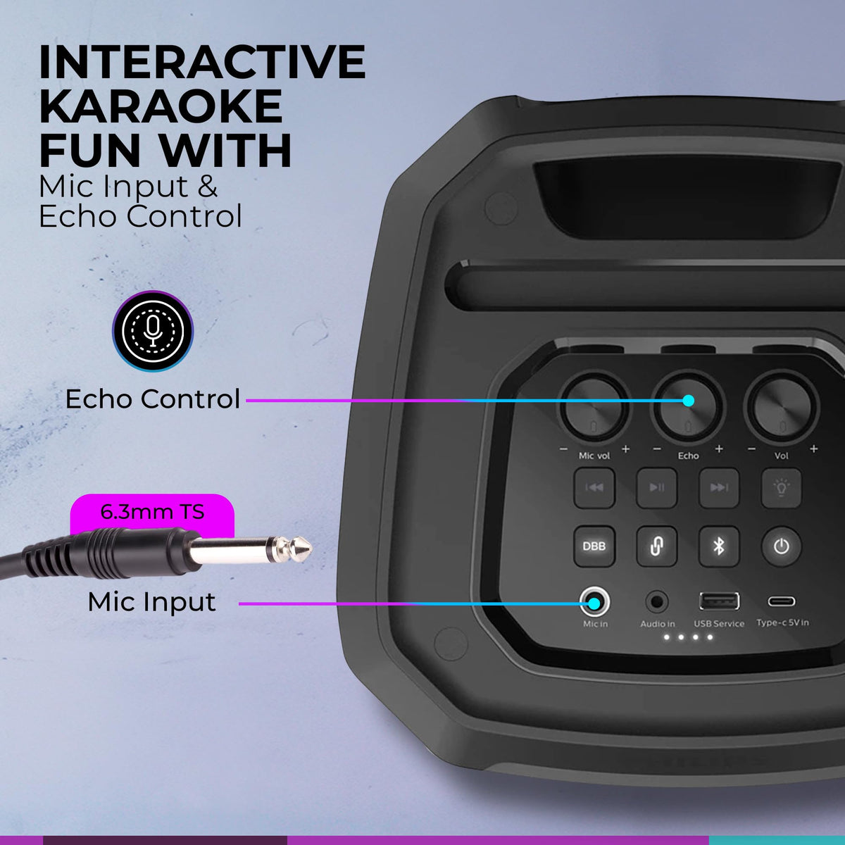 Philips TAXA2208 USB-C charging compatibility for simple power-ups.