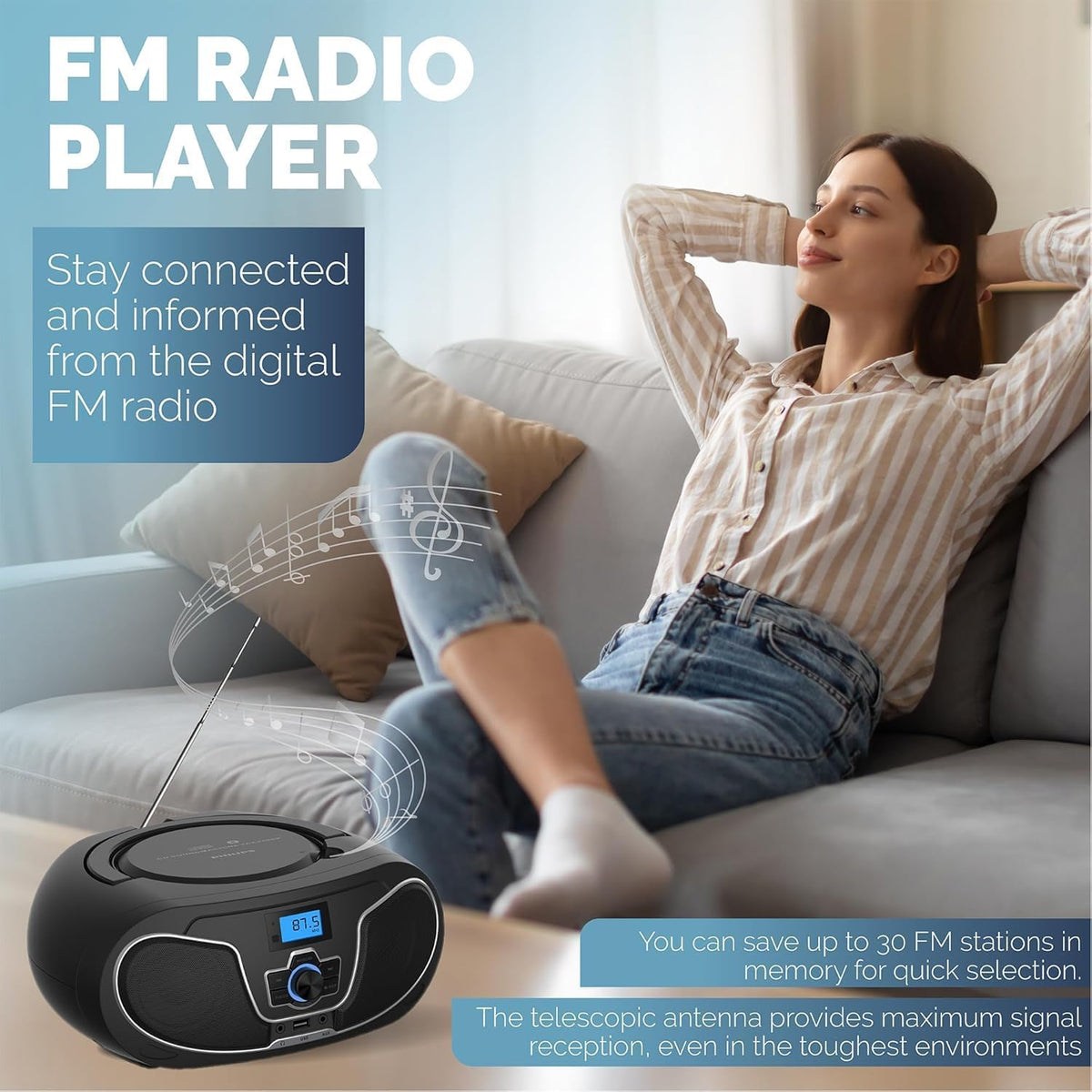 Philips TAZ3300 Bluetooth streaming from smartphone or tablet