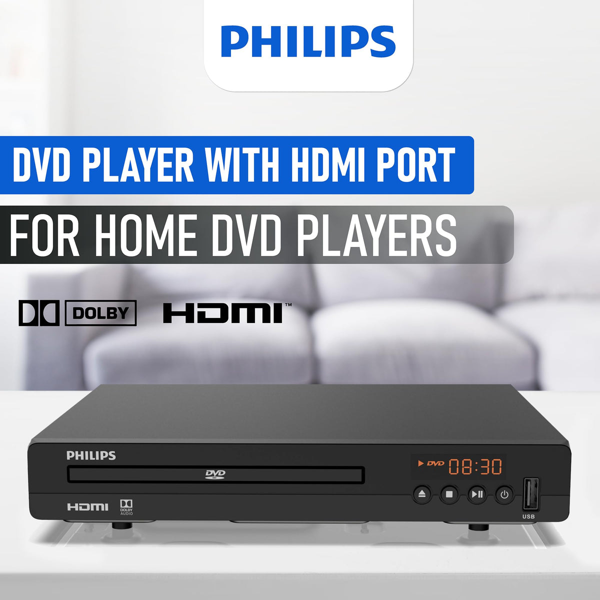 PHILIPS close-up of top-loading tray and buttons benefit: simple manual operation
