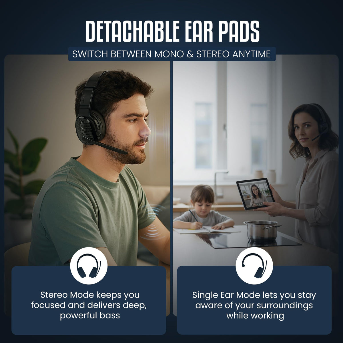 Lightweight Philips headset with adjustable headband for extended wear comfort