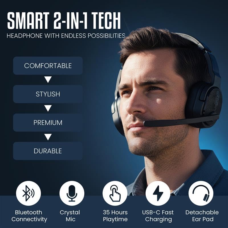 Two-hour quick recharge restores full battery for Philips headset