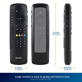 PHILIPS universal companion remote backed by limited lifetime warranty and US support