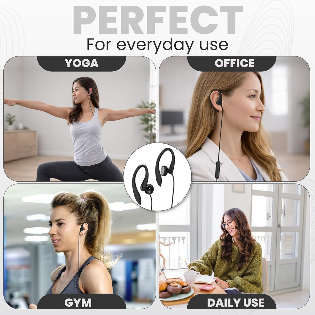PHILIPS USB-C wired earbuds open-ear design for situational awareness during exercise