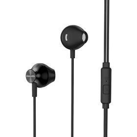 PHILIPS wired earbuds with punchy bass for on-the-go listening