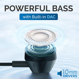Philips USB-C inline remote earbuds for easy music control and hands-free calls