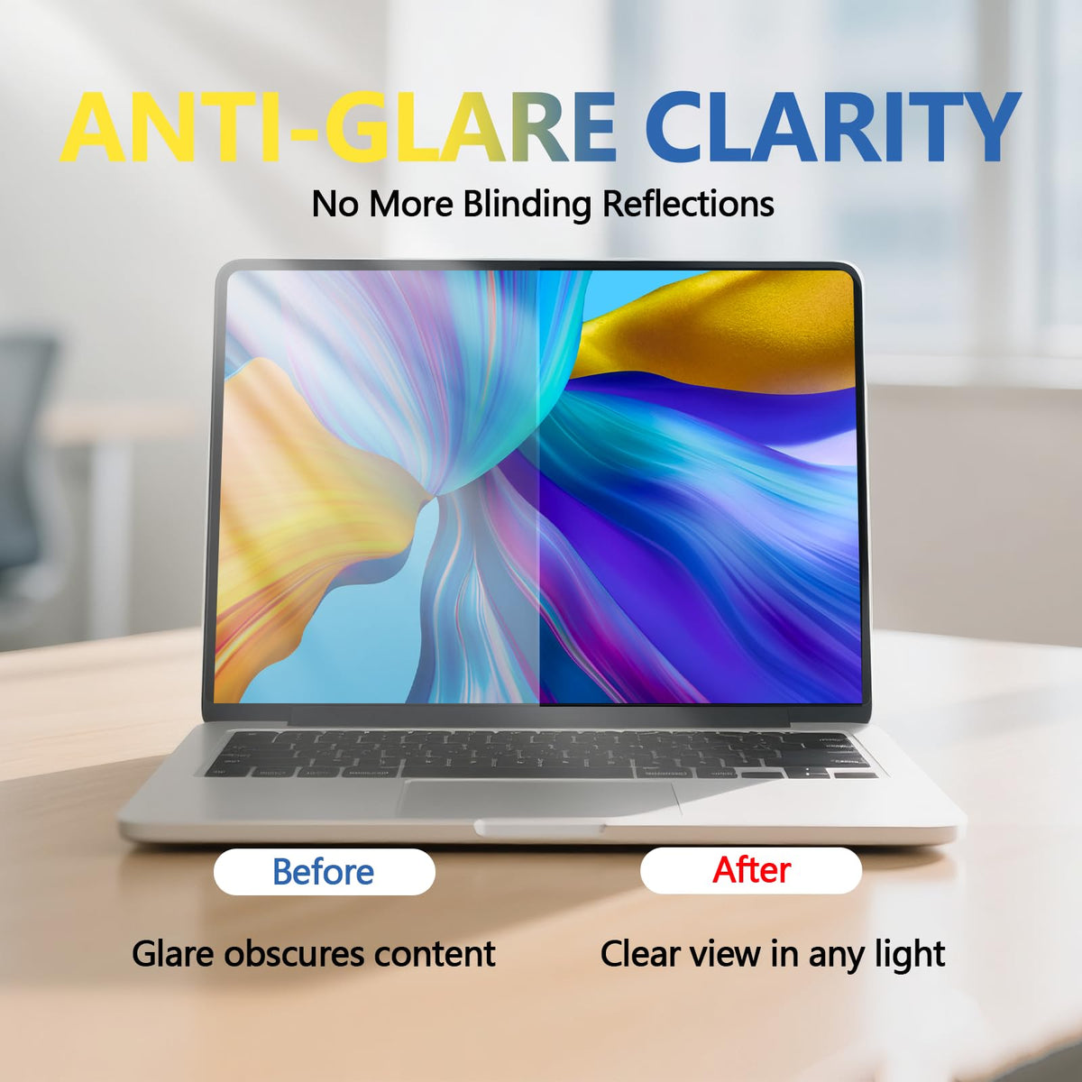 Phimoos privacy screen delivers ±30° privacy for 13.6-inch MacBook Air.