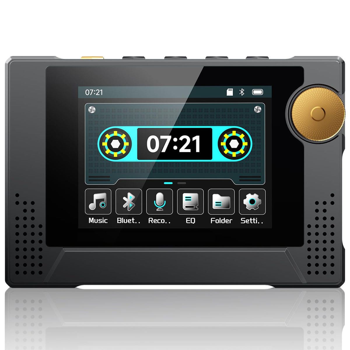 Phinistec F18 front view showing cassette design and touchscreen for stylish portability