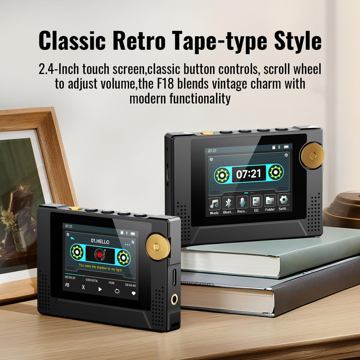 Phinistec speaker grille close-up highlighting loud HD speaker for clearer sound