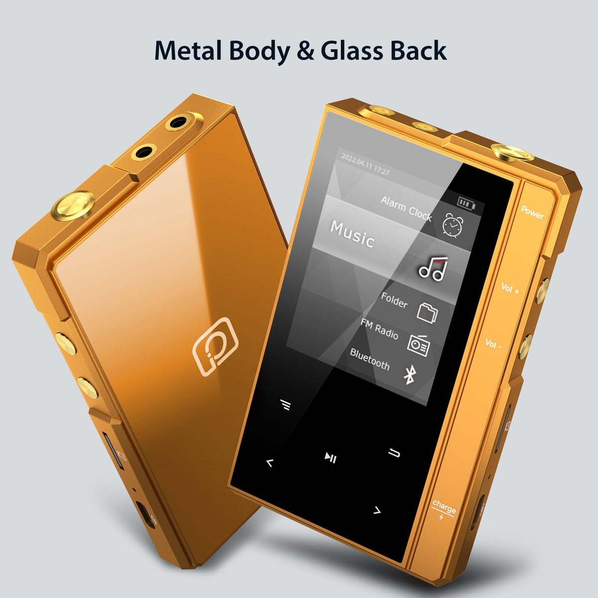 Phinistec Z6 paired via Bluetooth 5.0 to wireless headphones for cable-free listening