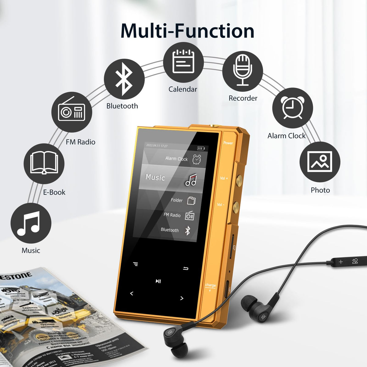 Phinistec Z6 microSD slot with card inserted to show expandable storage benefit