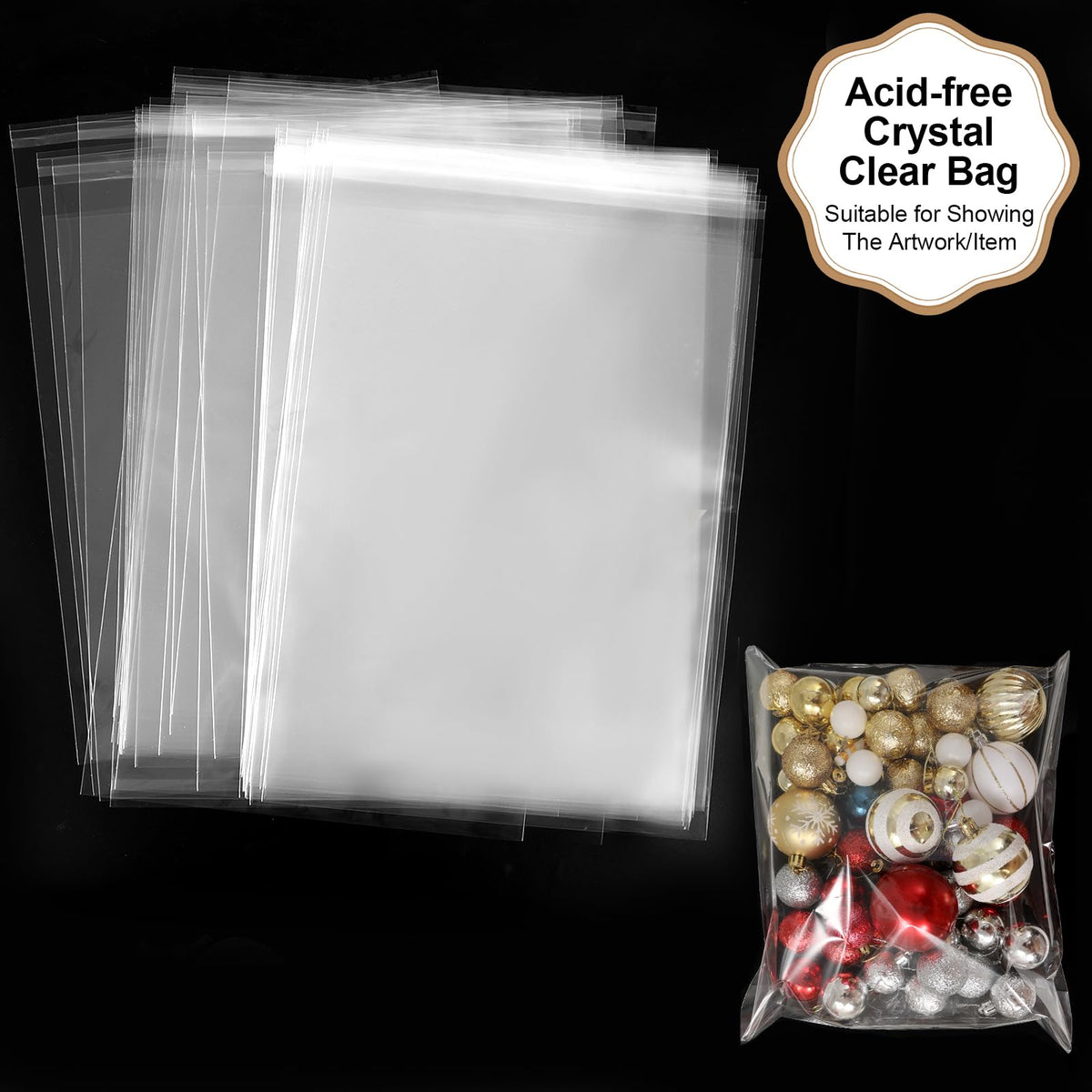 Phiocxem 3-15mil bag provides sturdy, long-term protection for prints.