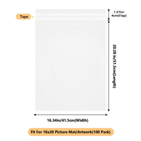 Phiocxem acid-free bag preserves photos and mats with crystal clarity.