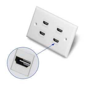PHIZLI side profile of HDMI keystone insert demonstrating slim depth and flush mount