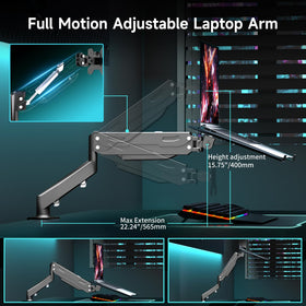 Pholiten C-clamp installation securing the arm to tabletop for stability