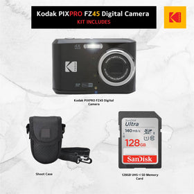 PHOTO4LESS Kodak PIXPRO FZ45 bundle with memory card and case
