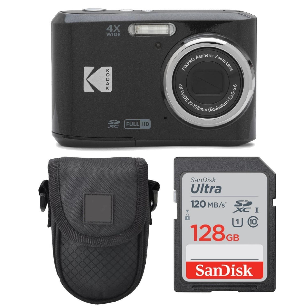 PHOTO4LESS Kodak PIXPRO FZ45 front view for travel-friendly design