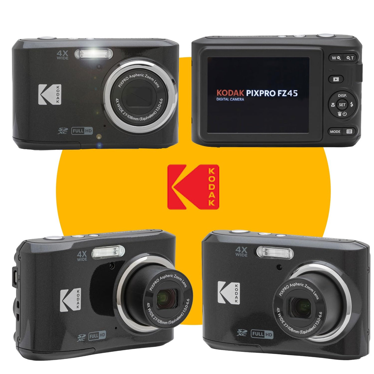 PHOTO4LESS Kodak PIXPRO FZ45 LCD display for framing