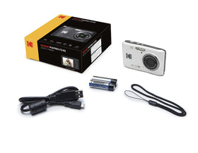 PHOTO4LESS Kodak PIXPRO FZ45 runs on two AA batteries for versatile on-the-go power.