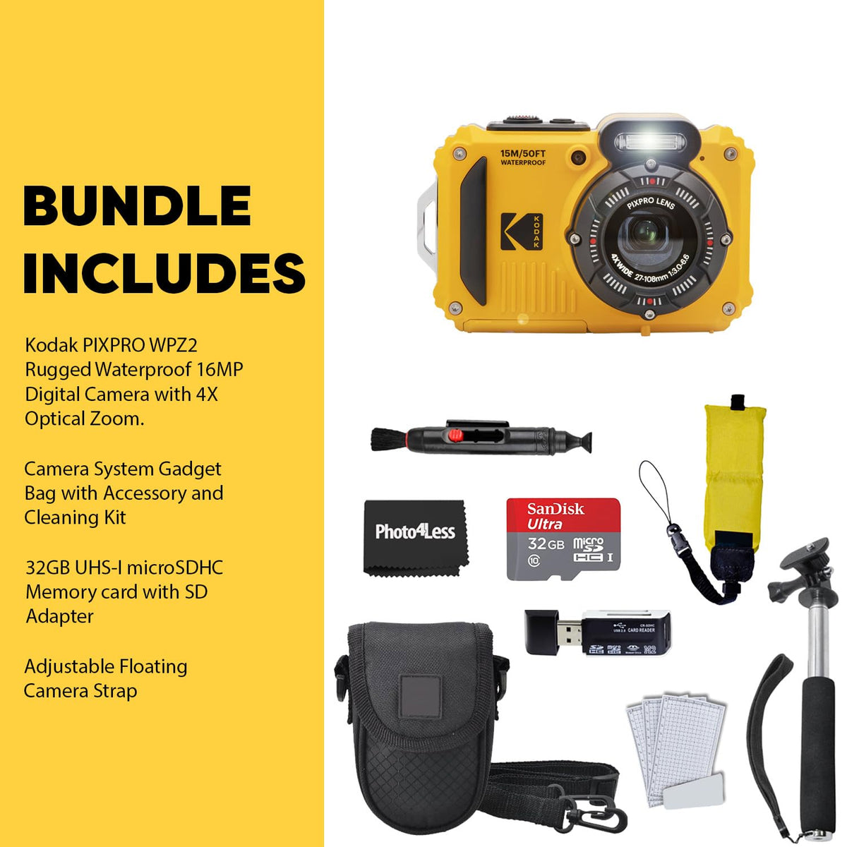 Kodak PIXPRO WPZ2 records Full HD video in action scenarios.