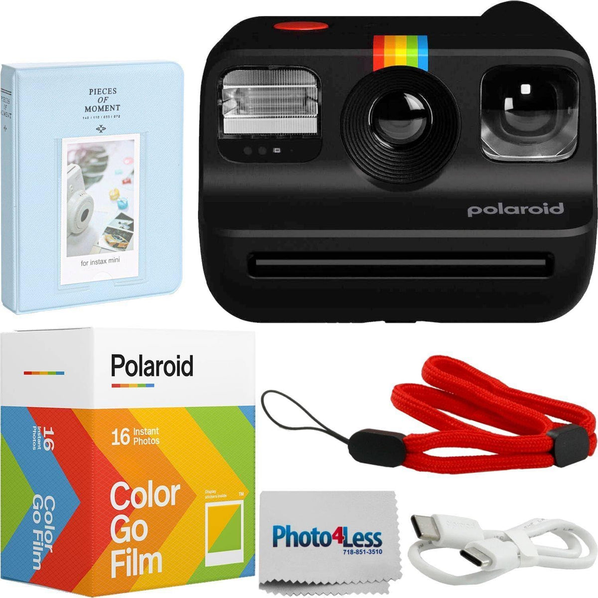 Photo4Less Polaroid Go Gen 2 camera front view for travel-friendly photography.