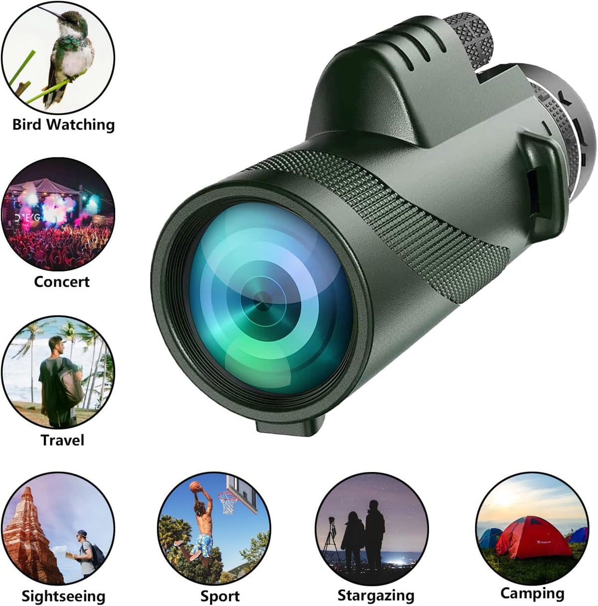 PhysioPhyx eyepiece and twist-up cup detail, comfortable viewing with or without glasses