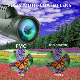PhysioPhyx monocular in nature setting, ideal for birdwatching and outdoor exploration