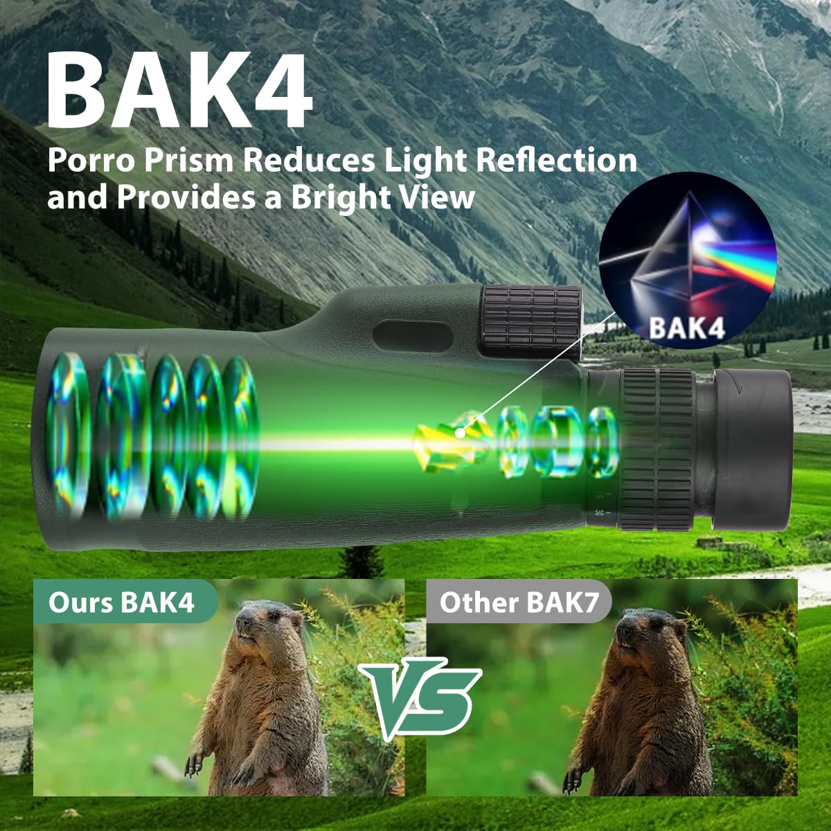 PhysioPhyx 80x100 monocular with phone bracket enables easy image sharing