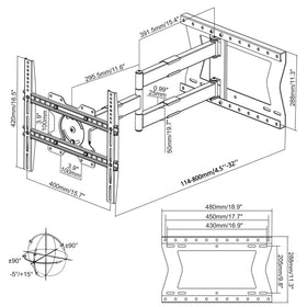 Physix 2120 heavy duty 77 lb capacity for solid mounting